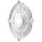 Ekena Millwork Attica PVC Ceiling Medallion (Canopies up to 6 3/4"), 19"OD x 3 1/2"ID x 1"P, Metallic Dark Copper CMP19ATCDC - alternate 2